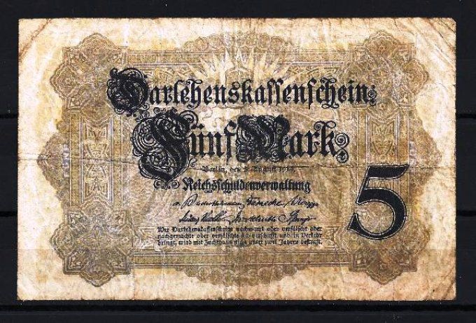 Billet Allemagne 1914 (1) pick 47c occasion Very Fine