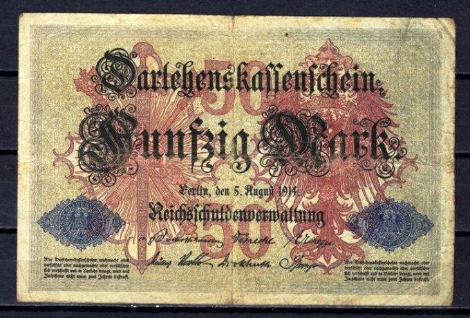 Billet Allemagne 1914 (1) pick 49b occasion Very Fine