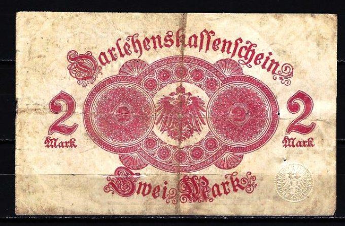 Billet Allemagne 1914 (2) pick 53 occasion Very Fine