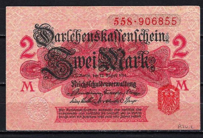 Billet Allemagne 1914 (2) pick 54 neuf UNC