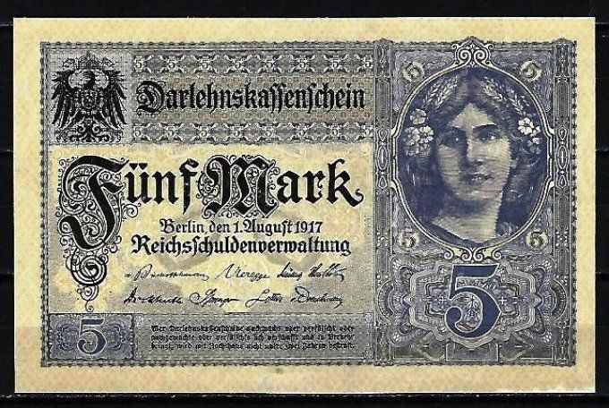 Billet Allemagne 1917 (1) pick 56b occasion Very Fine