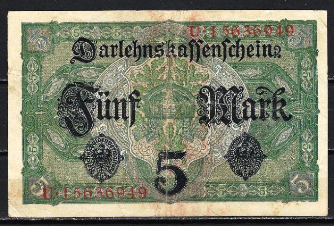 Billet Allemagne 1917 (2) pick 56b occasion Very Fine