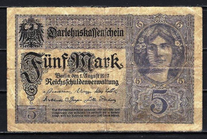 Billet Allemagne 1917 (3) pick 56b occasion Very Fine