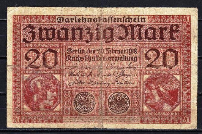 Billet Allemagne 1918 (2) pick 57 occasion Very Fine