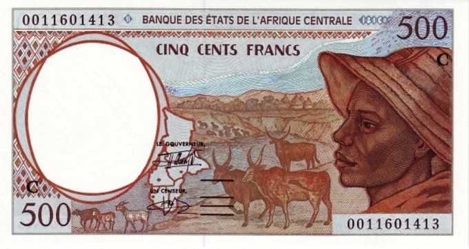 Billet du Congo 500 francs année 2000 pick 101g UNC