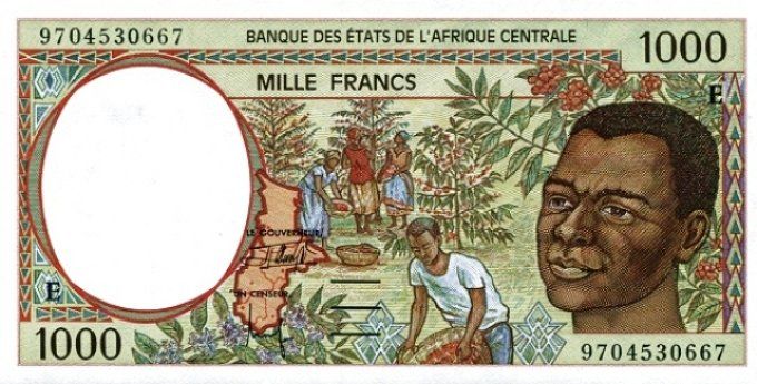 Billet de collection Etats Afrique Centrale Cameroun 1000 francs année 1997 pick 202d UNC