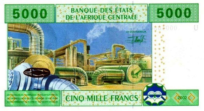 Billet de collection Etats Afrique Centrale Cameroun 5000 francs année 2002 pick 209 UNC