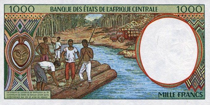 Billet de collection Etats Afrique Centrale Centrafrique 1000 francs année 1994 pick 302b UNC