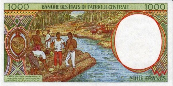 Billet de collection Etats Afrique Centrale Gabon 1000 francs année 2000 pick 402g UNC 