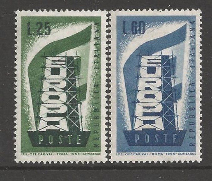 Europa 1956 Italie Yvert 731 +732 neuf ** MNH