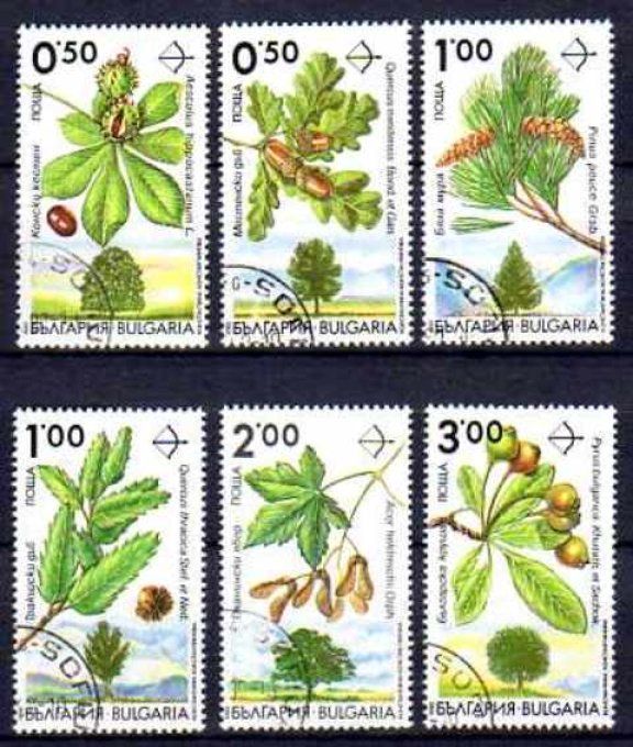 Bulgarie 1992 (FL15) série complète de 6 timbres oblitérés