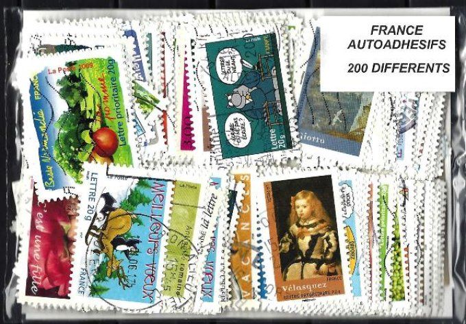 Collections de timbres de France Auto Adhésifs oblitérés