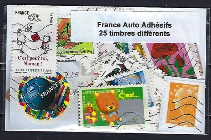 Collections de timbres de France Auto Adhésifs oblitérés