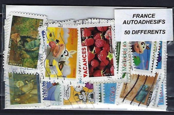 Collections de timbres de France Auto Adhésifs oblitérés