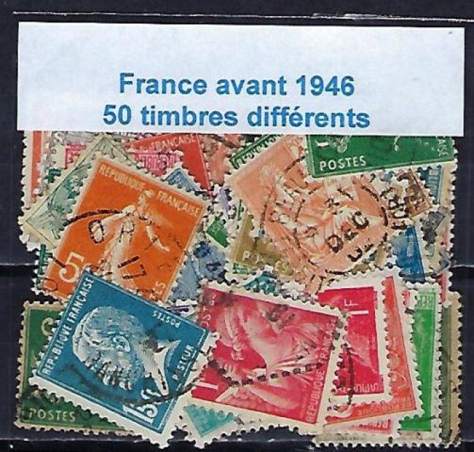 Collections de timbres de France Avant 1946 oblitérés