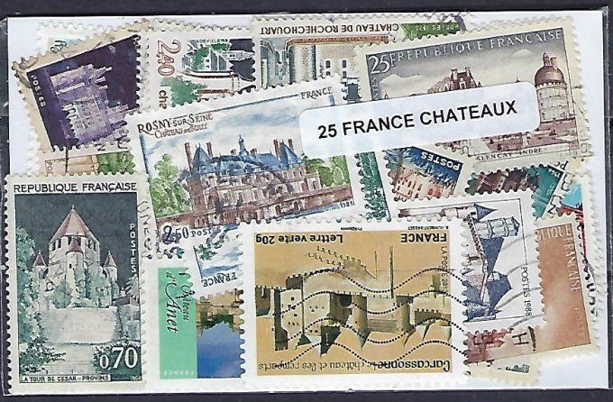 Collections de timbres oblitérés de France Châteaux