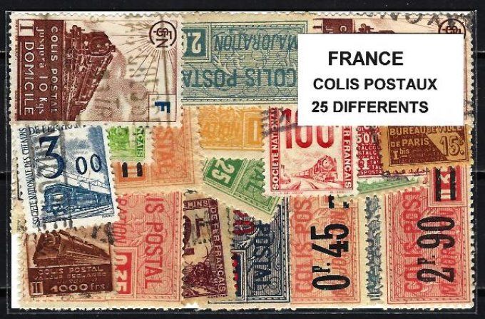 Collections de timbres de France oblitérés des Colis Postaux