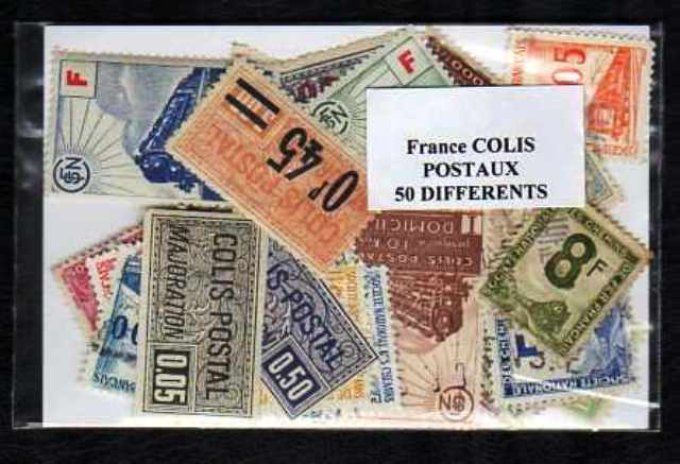 Collections de timbres de France oblitérés des Colis Postaux