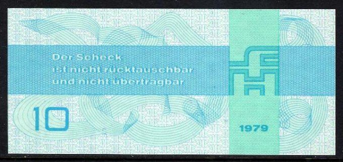 Billet de collection Allemagne de l'est 10 Mark 1979 pick FX4 neuf UNC