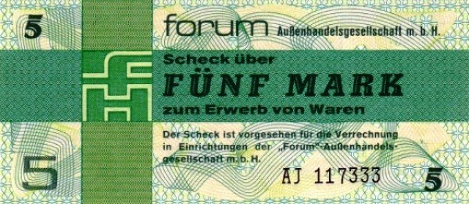 Billet de collection Allemagne de l'est 5 Mark 1979 pick FX3 neuf UNC