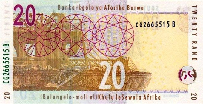 Billet de collection Afrique du sud 20 Rand 2009 pick 129b UNC