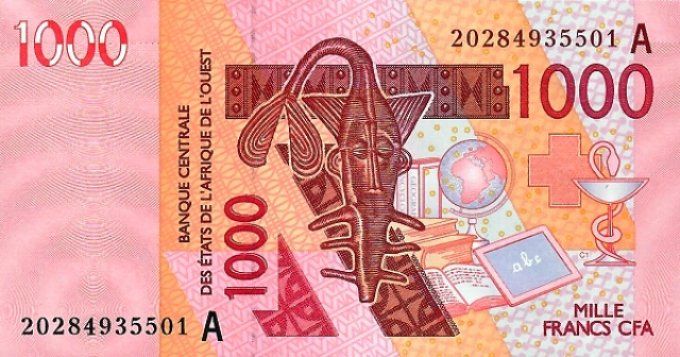 Billet de collection Etats Afrique de l'ouest Côte d'Ivoire 1000 francs année 2020 pick 115t UNC