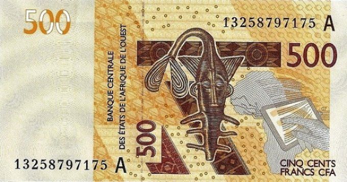 Billet de collection Etats Afrique de l'ouest Côte d'Ivoire 500 francs année 2013 pick 119b UNC