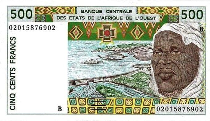 Billet de collection Etats Afrique de l'ouest Bénin 500 francs année 2002 pick 210n UNC