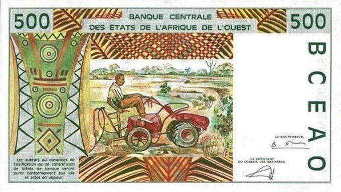 Billet de collection Etats Afrique de l'ouest Bénin 500 francs année 2002 pick 210n UNC