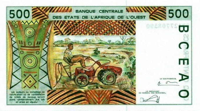 Billet de collection Etats Afrique de l'ouest Burkina Faso 500 francs année 2002 pick 310m UNC