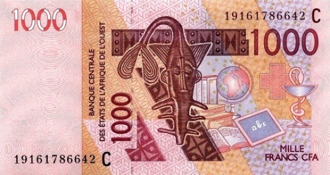 Billet de collection Etats Afrique de l'ouest Burkina Faso 1000 francs année 2019 pick 315s UNC