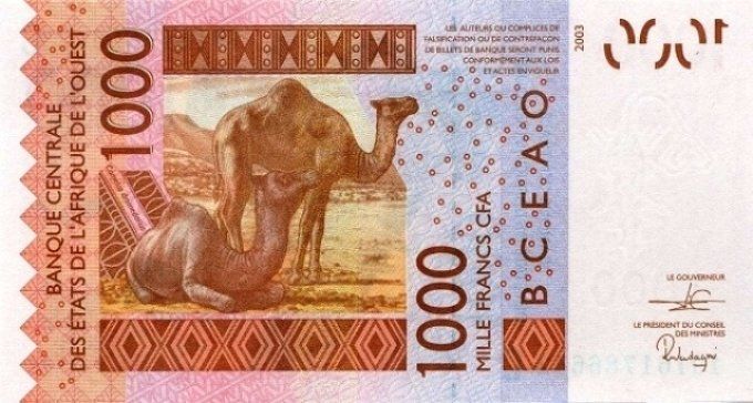 Billet de collection Etats Afrique de l'ouest Burkina Faso 1000 francs année 2019 pick 315s UNC