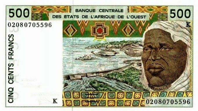 Billet de collection Etats Afrique de l'ouest Sénégal 500 francs année 2002 pick 710m UNC