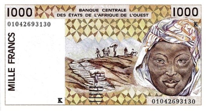 Billet de collection Etats Afrique de l'ouest Sénégal 1000 francs année 2001 pick 711k UNC