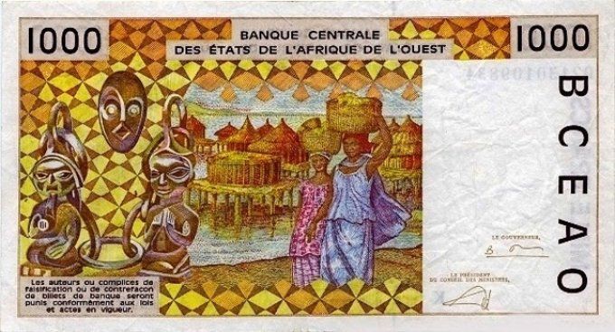 Billet de collection Etats Afrique de l'ouest Sénégal 1000 francs année 2002 pick 711l UNC