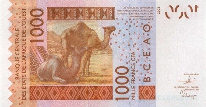 Billet de collection Etats Afrique de l'ouest Sénégal 1000 francs année 2019 pick 715s UNC