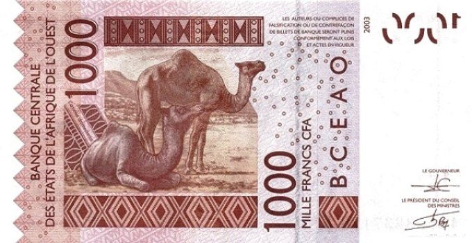 Billet de collection Etats Afrique de l'ouest Sénégal 1000 francs année 2012 pick 715l UNC