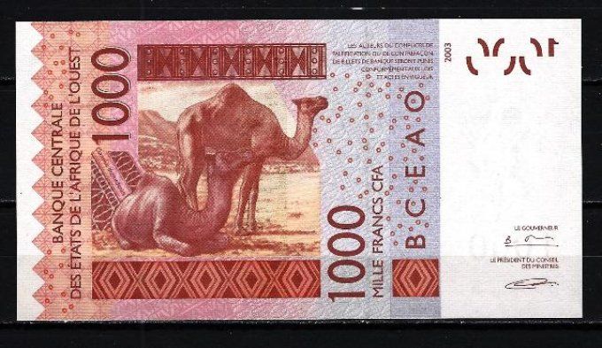 Billet de collection Etats Afrique de l'ouest Sénégal 1000 francs année 2005 pick 715c UNC 