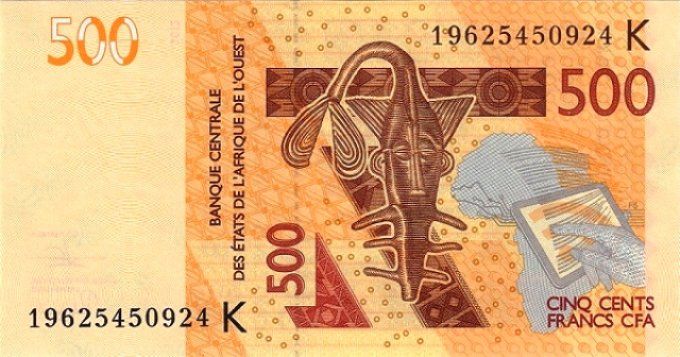 Billet de collection Etats Afrique de l'ouest Sénégal 500 francs année 2019 pick 719h UNC