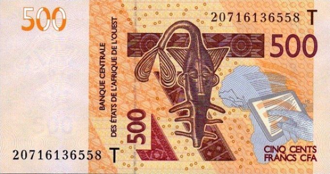 Billet de collection Etats Afrique de l'ouest Togo 500 francs année 2020 pick 819i UNC