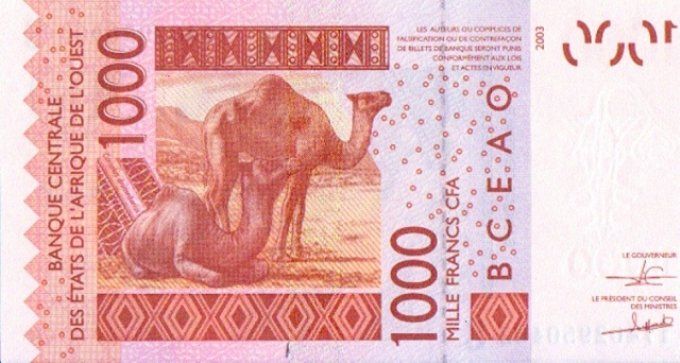 Billet de collection Etats Afrique de l'ouest Guinée Bissau 1000 francs année 2017 pick 915q UNC